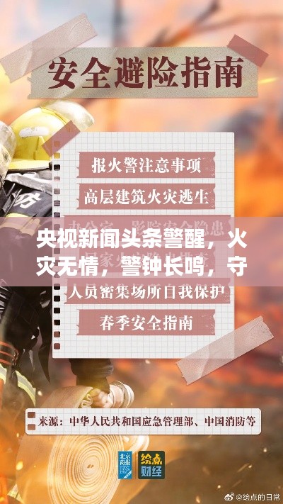 央视新闻头条警醒，火灾无情，警钟长鸣，守护生命安全