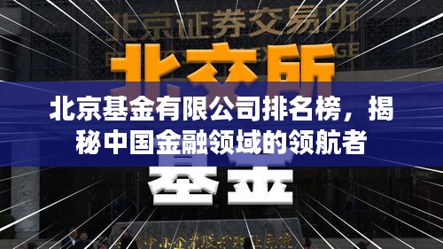 北京基金有限公司排名榜，揭秘中国金融领域的领航者