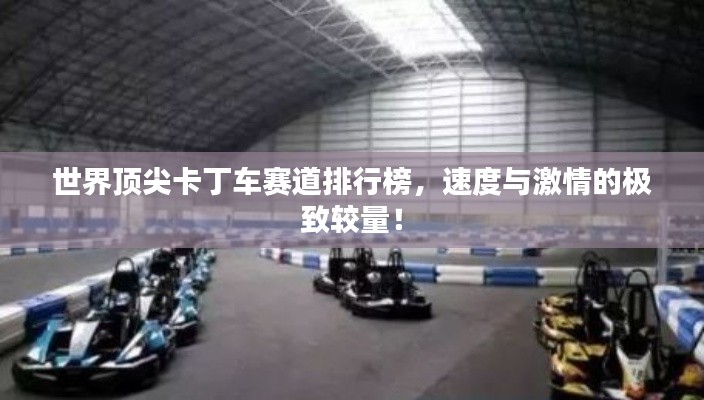 世界顶尖卡丁车赛道排行榜，速度与激情的极致较量！