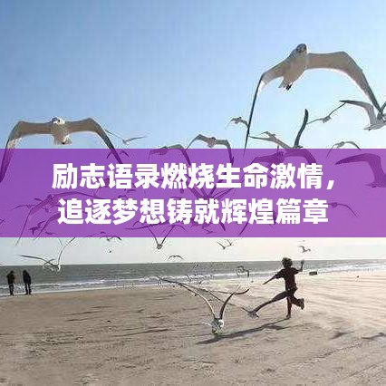 励志语录燃烧生命激情，追逐梦想铸就辉煌篇章