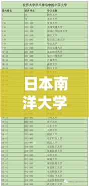 日本南洋大学全球排名及学术影响力解析