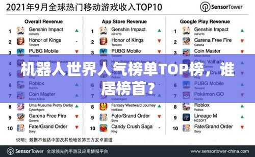 机器人世界人气榜单TOP榜，谁居榜首？
