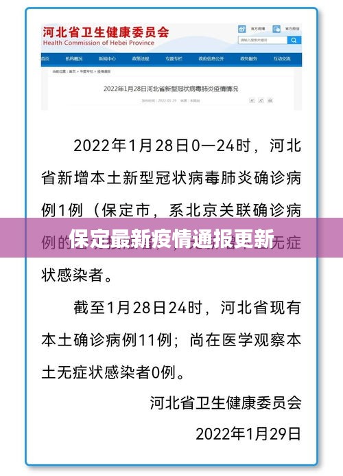 保定最新疫情通报更新