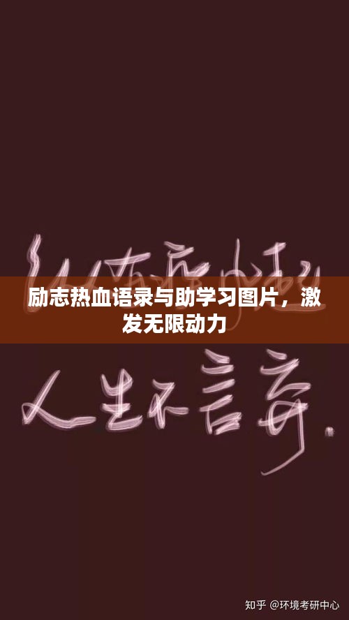 励志热血语录与助学习图片，激发无限动力