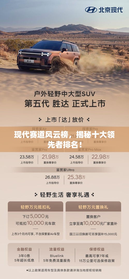 现代赛道风云榜，揭秘十大领先者排名！