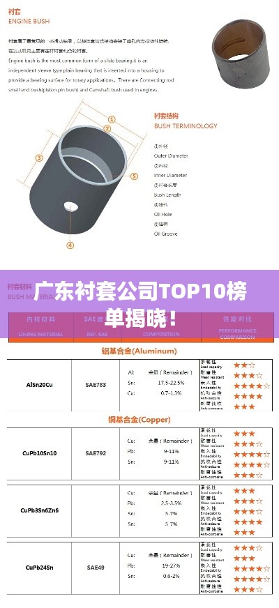 广东衬套公司TOP10榜单揭晓！