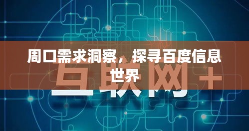 周口需求洞察，探寻百度信息世界