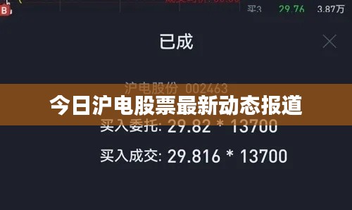 今日沪电股票最新动态报道