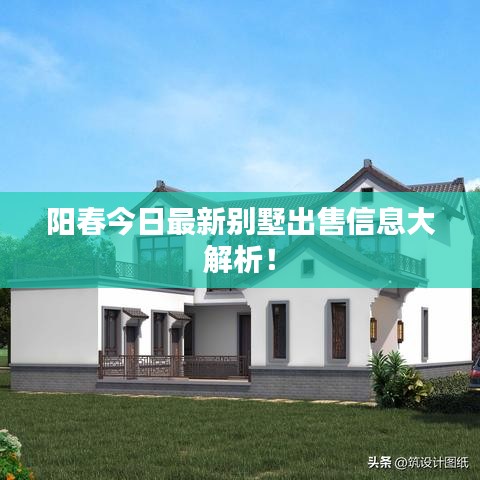 阳春今日最新别墅出售信息大解析！