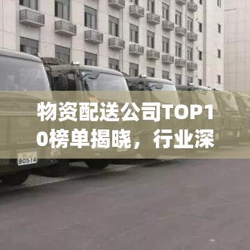 物资配送公司TOP10榜单揭晓，行业深度洞察与趋势走向分析