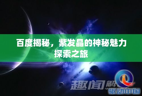百度揭秘，紫发晶的神秘魅力探索之旅