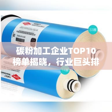 碳粉加工企业TOP10榜单揭晓，行业巨头排名一览
