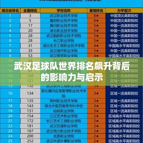 武汉足球队世界排名飙升背后的影响力与启示