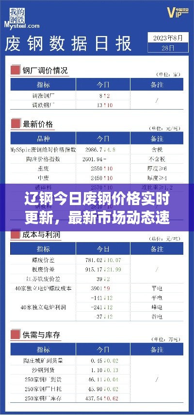 辽钢今日废钢价格实时更新，最新市场动态速递