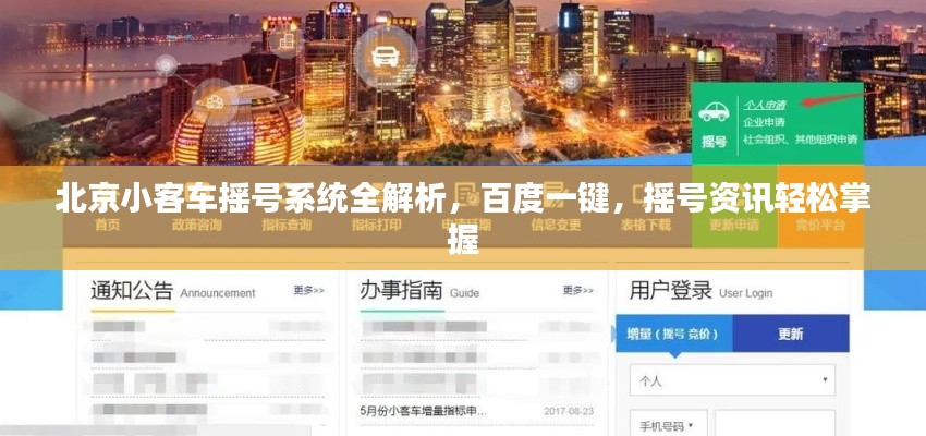 北京小客车摇号系统全解析，百度一键，摇号资讯轻松掌握