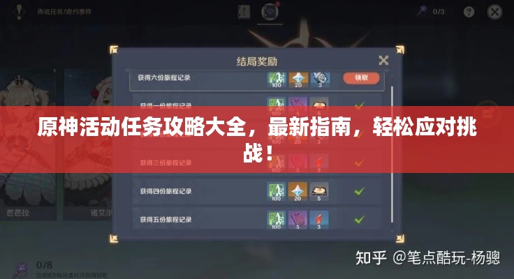 原神活动任务攻略大全，最新指南，轻松应对挑战！
