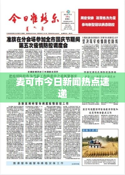 麦可市今日新闻热点速递