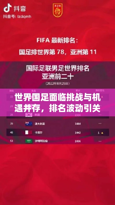 世界国足面临挑战与机遇并存，排名波动引关注