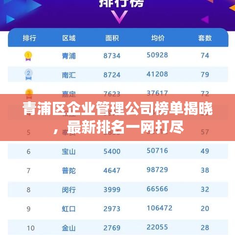青浦区企业管理公司榜单揭晓，最新排名一网打尽