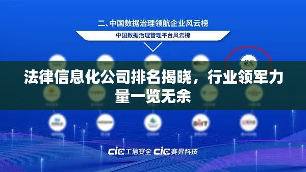 法律信息化公司排名揭晓，行业领军力量一览无余