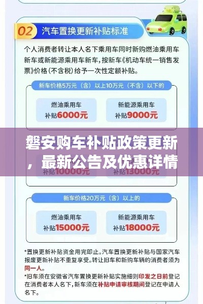 磐安购车补贴政策更新，最新公告及优惠详情