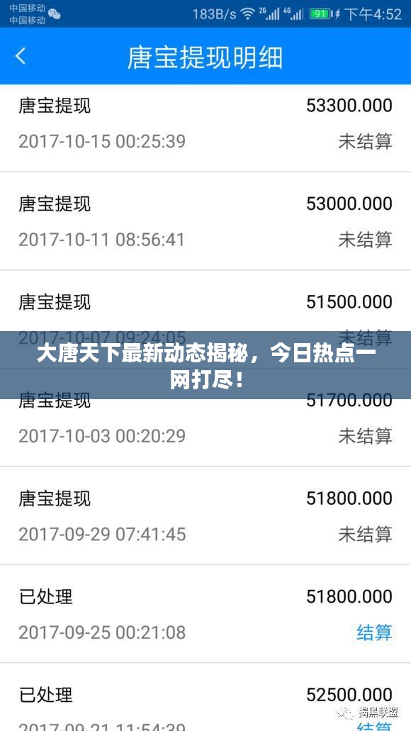 大唐天下最新动态揭秘，今日热点一网打尽！