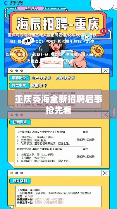 重庆葵海全新招聘启事抢先看