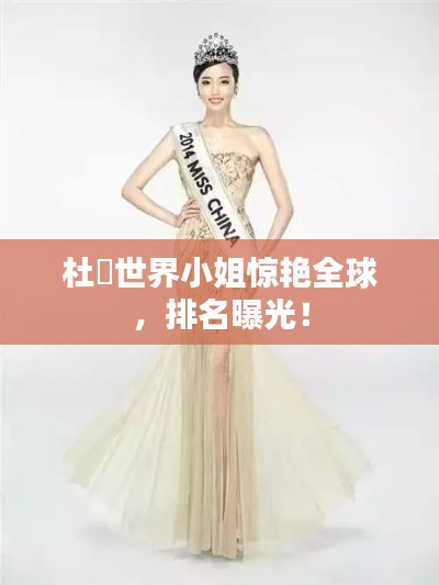 杜暘世界小姐惊艳全球，排名曝光！