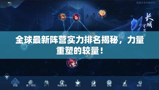 全球最新阵营实力排名揭秘，力量重塑的较量！