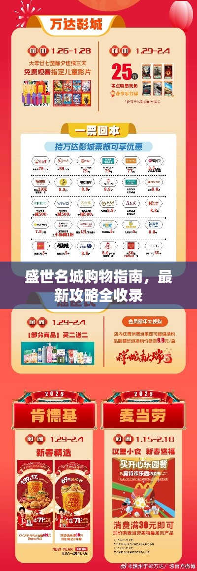 盛世名城购物指南，最新攻略全收录
