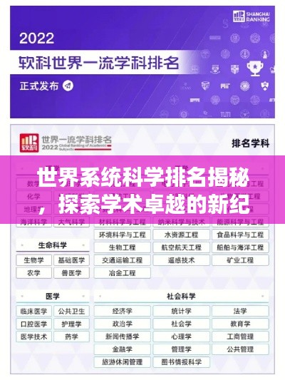 世界系统科学排名揭秘，探索学术卓越的新纪元