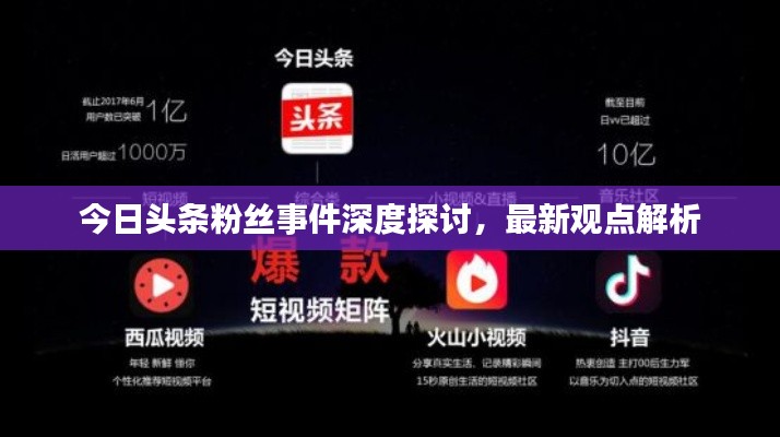 今日头条粉丝事件深度探讨，最新观点解析