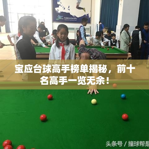 宝应台球高手榜单揭秘，前十名高手一览无余！
