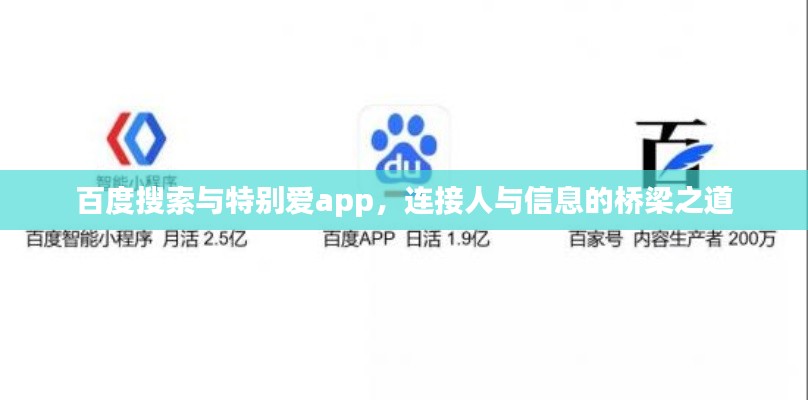 百度搜索与特别爱app，连接人与信息的桥梁之道