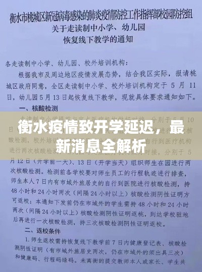 衡水疫情致开学延迟，最新消息全解析