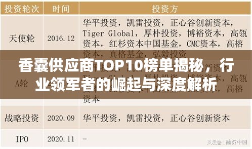 香囊供应商TOP10榜单揭秘，行业领军者的崛起与深度解析