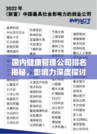 国内健康管理公司排名揭秘，影响力深度探讨