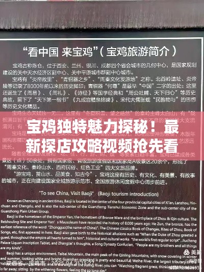 宝鸡独特魅力探秘！最新探店攻略视频抢先看！