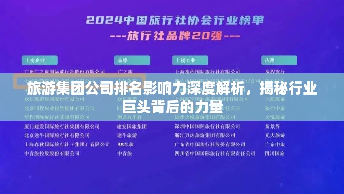 旅游集团公司排名影响力深度解析，揭秘行业巨头背后的力量