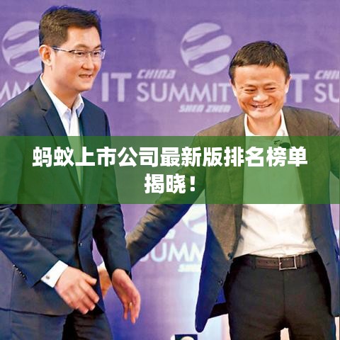 蚂蚁上市公司最新版排名榜单揭晓！