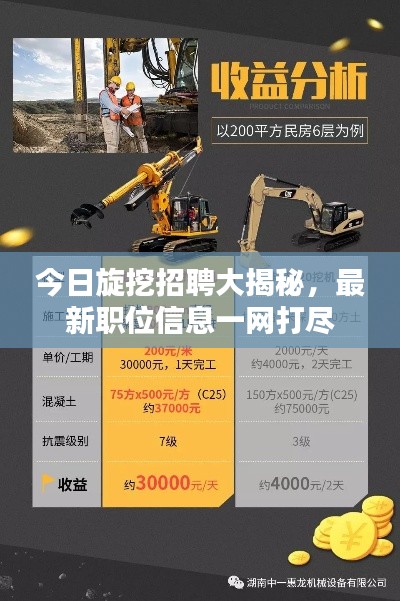今日旋挖招聘大揭秘，最新职位信息一网打尽